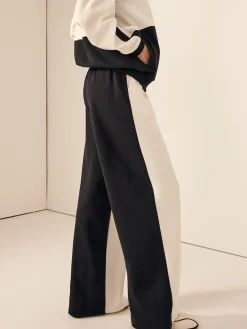 New Two Tone Elastic Waist Sweatpants Pants|Matching Sets