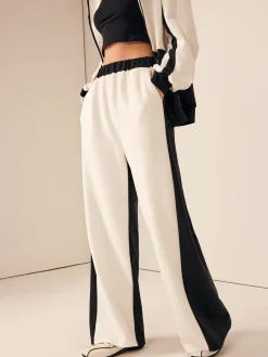 New Two Tone Elastic Waist Sweatpants Pants|Matching Sets