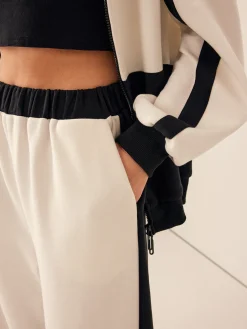 New Two Tone Elastic Waist Sweatpants Pants|Matching Sets