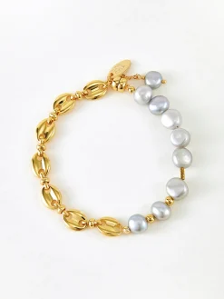 Clearance Two Tone Magnetic Bracelet Rings & Bracelets|Accessories
