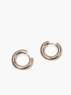 New Two Tone Splicing Hoop Earrings Earrings|Accessories
