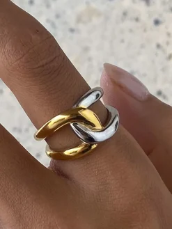 Online Two Tone Twist Ring Rings & Bracelets|Accessories