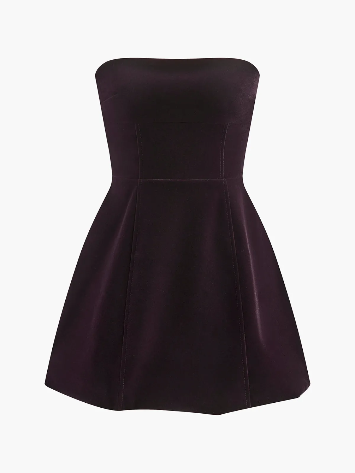 Online Two Way Bow-Decor Velvet Tube Dress Dresses
