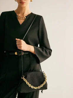 New Two Way Pinstripe Cloud Bag Bags|Accessories