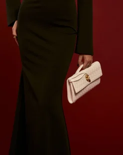 New Two Way Woven Flap Clutch Shoulder Bag Bags|Accessories