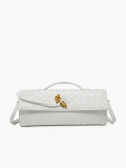 New Two Way Woven Flap Clutch Shoulder Bag Bags|Accessories