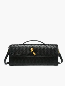 New Two Way Woven Flap Clutch Shoulder Bag Bags|Accessories