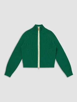 Best Two Way Zip Contrast Trim Cardigan Cardigans|Sweaters & Cardigans