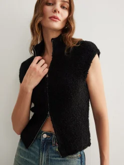 Outlet Two Way Zip Minky Cardigan Cardigans|Sweaters & Cardigans