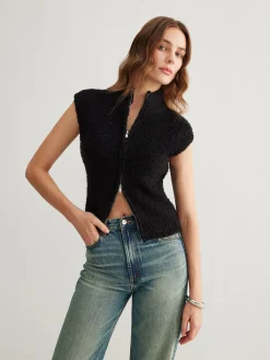 Outlet Two Way Zip Minky Cardigan Cardigans|Sweaters & Cardigans