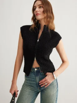 Outlet Two Way Zip Minky Cardigan Cardigans|Sweaters & Cardigans