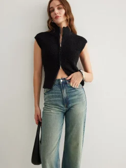 Outlet Two Way Zip Minky Cardigan Cardigans|Sweaters & Cardigans