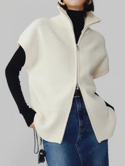 Online Two Way Zip Shrug Cardigan Cardigans|Sweaters & Cardigans