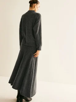 Best Two Way Zip Soft Skirt Set Skirt Sets|Long Sleeve Sets