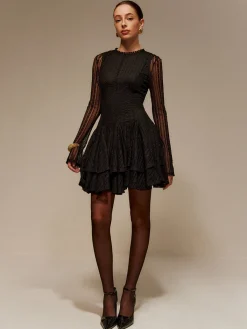 Outlet Two-Piece Lace Ruffle Dress Set Casual Dresses|Cocktail & Party Dresses