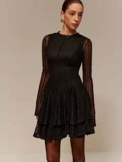 Outlet Two-Piece Lace Ruffle Dress Set Casual Dresses|Cocktail & Party Dresses
