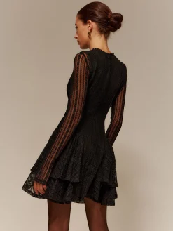 Outlet Two-Piece Lace Ruffle Dress Set Casual Dresses|Cocktail & Party Dresses
