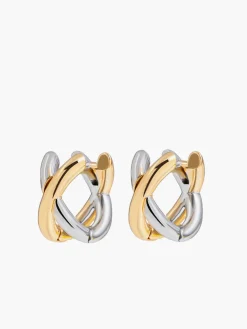Discount Two-Tone Criss Cross Ear Cuff Earrings|Accessories