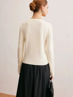 Clearance Two-Way Zip Sequins Cardigan Cardigans|Sweaters & Cardigans