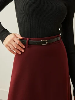 Clearance Umbrella Shape Belted Skirt Skirts|Bottoms