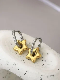 Outlet U-Shape Star Drop Earrings Earrings|Accessories