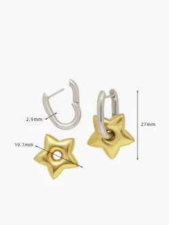 Outlet U-Shape Star Drop Earrings Earrings|Accessories