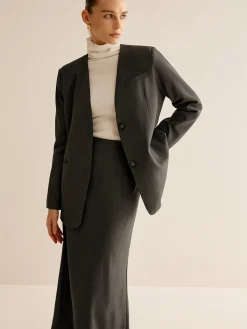 Best Utility Breasted Split Suit Skirt Set Skirt Sets|Long Sleeve Sets
