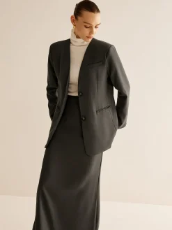 Best Utility Breasted Split Suit Skirt Set Skirt Sets|Long Sleeve Sets