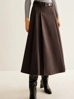 Hot Utility Pleated Belted Skirt Skirts|Bottoms