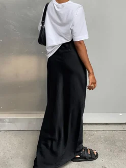 Sale Utility Satin Maxi Skirt Skirts|Bottoms