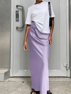 Sale Utility Satin Maxi Skirt Skirts|Bottoms