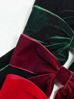 Clearance Velvet Bow Hair Clip Hair Claws & Hats|Accessories