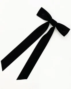 Best Velvet Bow Ribbon Hairpin Hair Claws & Hats|Accessories