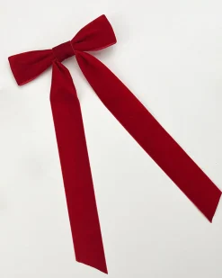 Best Velvet Bow Ribbon Hairpin Hair Claws & Hats|Accessories