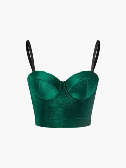 Outlet Velvet Corset Cami Top Corset Tops|Tank Tops & Camis