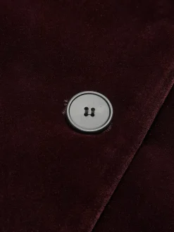 Online Velvet Lapel Short Blazer Outerwear|Blazers