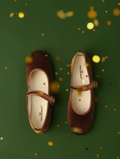 Online Velvet Mary Jane Ballet Shoes Shoes|Accessories