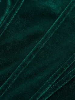 Sale Velvet Piping Corset Tops