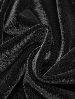 Outlet Velvet Split Button Top T-shirts|Tops