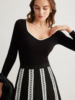Outlet Velvet Sweetheart Bottoming Top T-shirts|Tops