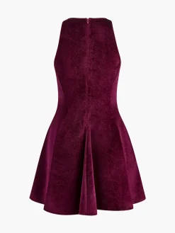 Sale Velvet Zipper Slim Tank Dress Dresses