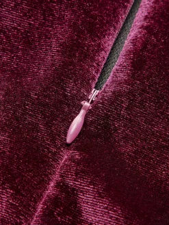 Sale Velvet Zipper Slim Tank Dress Dresses