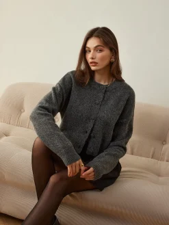 Hot Versatile Button Short Cardigan Cardigans|Sweaters & Cardigans