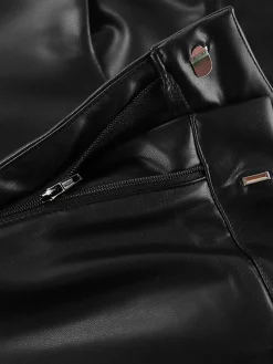 Outlet Versatile Faux Leather Pants Pants|Bottoms