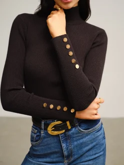 Online Versatile Mock Neck Skinny Sweater Sweater Tops|Sweaters & Cardigans