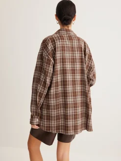 Online Versatile Plaid Polo Shirt Blouses & Shirts