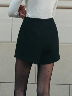 Sale Versatile Plain Tweed Shorts Shorts|Bottoms