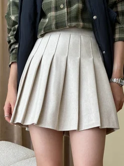 Hot Versatile Pleated Mini Skirt Skirts|Bottoms