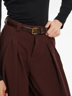 New Versatile Pleated Wide-Leg Pants Pants|Bottoms
