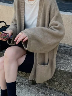 Outlet Versatile Pockets Oversized Cardigan Cardigans|Sweaters & Cardigans
